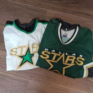CCM Adult North Stars NHL Green and White Stars Jerseys